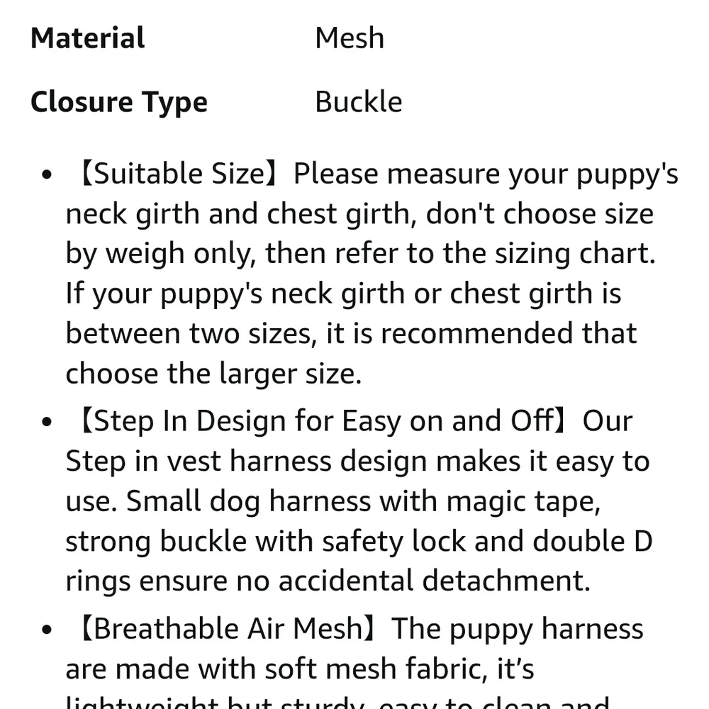 Step In Small Dog Harness Lavender